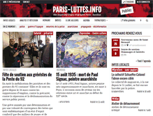 Tablet Screenshot of paris-luttes.info